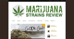 Desktop Screenshot of marijuanastrainsreview.com